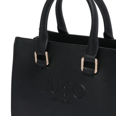 Liu •jo Versatile Tote Bag Detachable Strap In Black