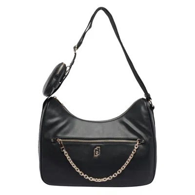 Liu •jo Liu Jo Medium With Coin Purse Shoulder Bag In Black