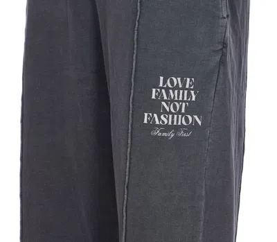 Family First Elastic Drawstring Sweatpants In Blue