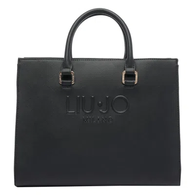 Liu •jo Versatile Tote Bag Detachable Strap In Black