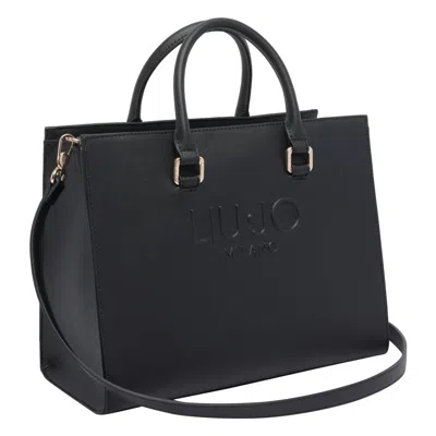 Liu •jo Versatile Tote Bag Detachable Strap In Black