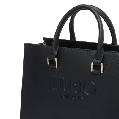 Liu •jo Versatile Tote Bag Detachable Strap In Black