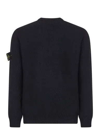 Stone Island Men's Diagonal Fleece Sweatshirt In Blue