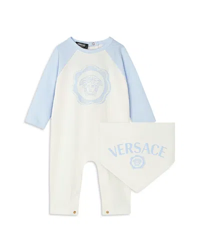 Versace Unisex Coverall & Bib - Baby In Blue