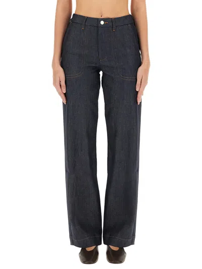 Apc A.p.c. Blue Jeans In Blue