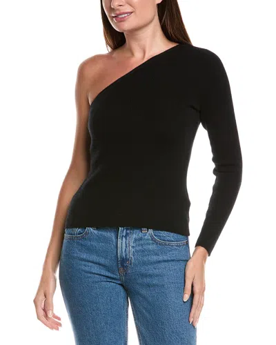 The Cashmere Project One-shoulder Cashmere Sweater In Black