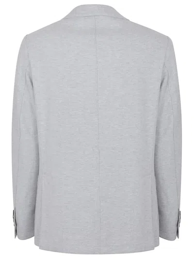 Eleventy Front Pockets Notch Lapel Blazer In Gray