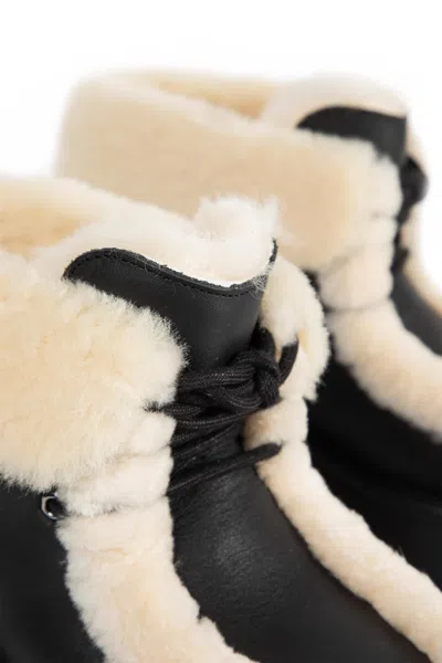 Ugg Classic Esmee Leather Lace Up Boot In Black