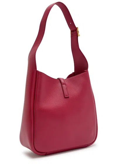 Saint Laurent Small Le 5 À 7 Leather Hobo In Pink
