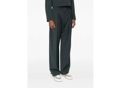 Barena Venezia Pleated-front Trousers In Green