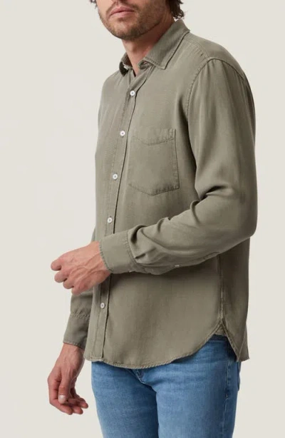 34 Heritage Solid Lyocell Button-up Shirt In Green