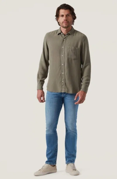 34 Heritage Solid Lyocell Button-up Shirt In Green