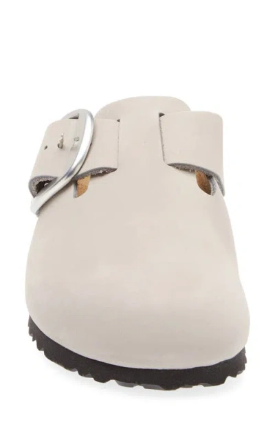 Birkenstock Boston Big Buckle Clogs In White