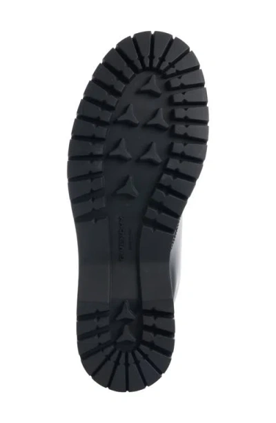 Givenchy Chunky Sole Leather Ankle Boots With Pull Tab In Black