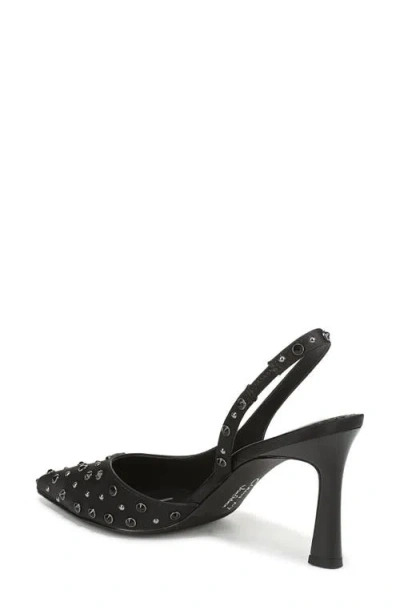 Circus Ny By Sam Edelman Women's Tallie Rhinestone Pointed-toe Asymmetrical Pumps In Black