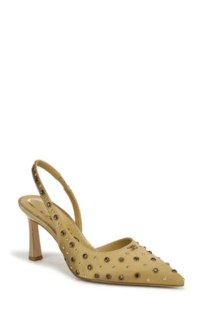 Circus Ny By Sam Edelman Women's Tallie Rhinestone Pointed-toe Asymmetrical Pumps In Yellow