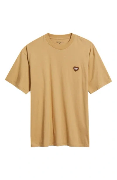 Carhartt Short Sleeve Heart 2 Hartt T Shirt Dusty Brown