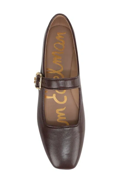 Sam Edelman Michaela Buckle-strap Ballet Flat In Brown