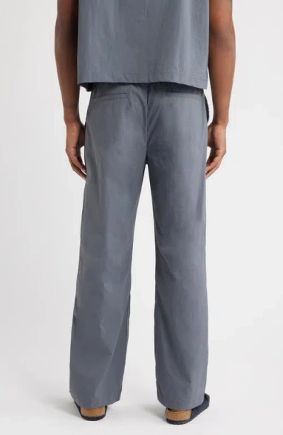 Rizort Kore Drawstring Nylon Pants In Blue