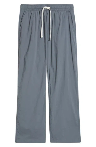 Rizort Kore Drawstring Nylon Pants In Blue