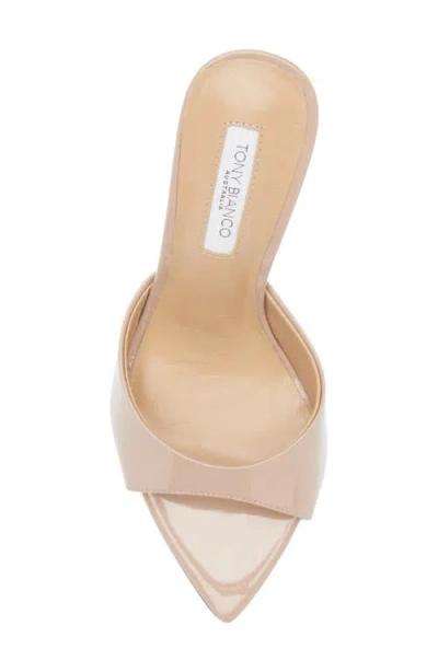 Tony Bianco Malibu Pointed Toe Slide Sandal In Neutral