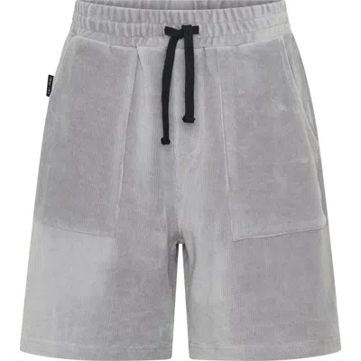 Tiny Tribe Kids' Corduroy Drawstring Shorts In Gray