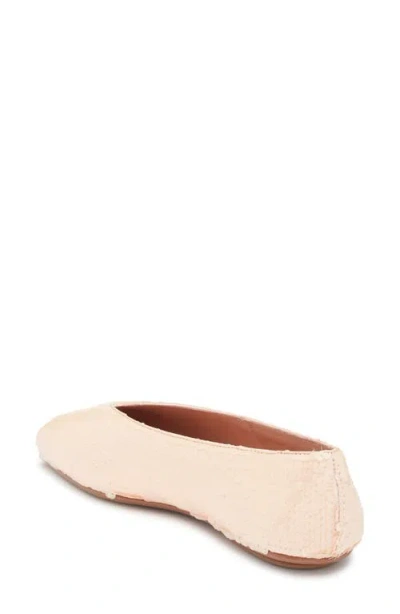 Jeffrey Campbell Fathom Sequin Square Toe Flat In Pink