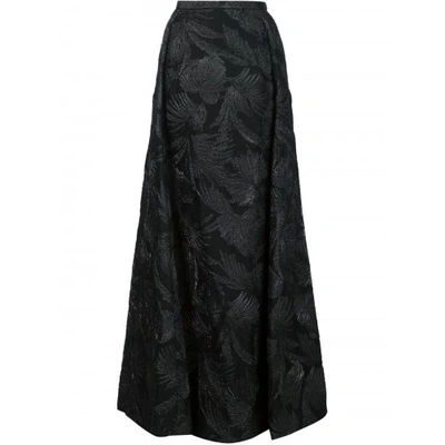 Shop Delpozo Long Jacquard Skirt