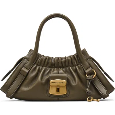 Marc Jacobs Womens Beech Cristina Logo-plaque Leather Satchel Bag In Brown