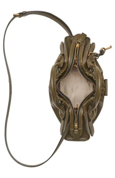 Marc Jacobs Womens Beech Cristina Logo-plaque Leather Satchel Bag In Brown