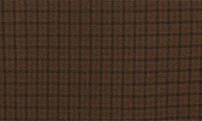 Acne Studios Inashy Check Stretch Wool Pencil Skirt In Brown