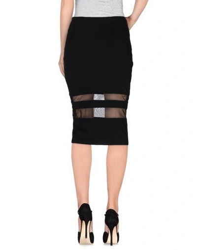 Shop Alexander Wang T 3/4 Length Skirts In Black
