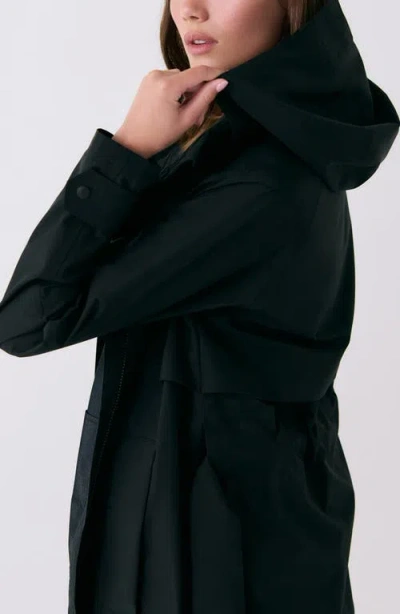 Lole Aliz Rain Trench Coat In Green