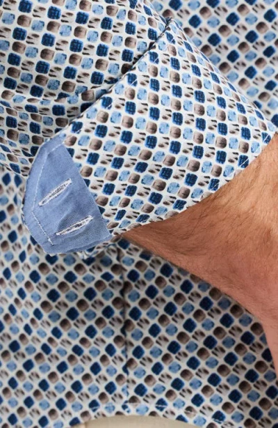 Robert Graham Cooper Geo Stretch Cotton Button-up Shirt In Multi