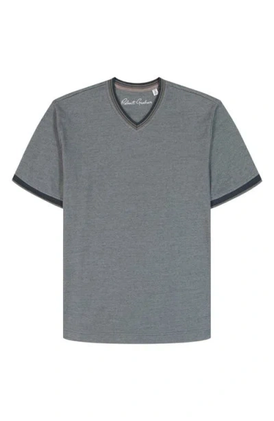 Robert Graham Holton Short Sleeve T-shirt In Gray