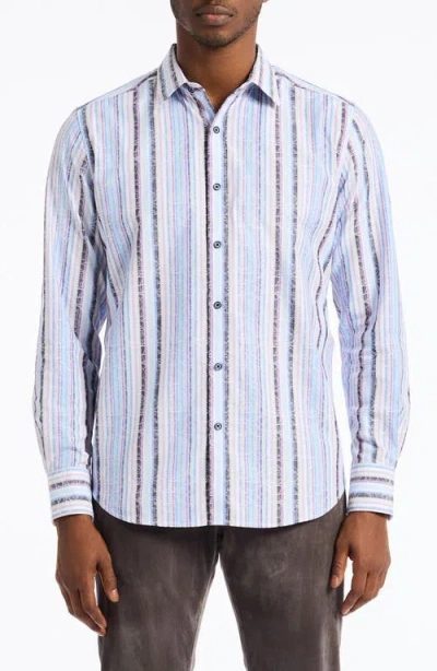 Robert Graham Drakeswood Long Sleeve Button Down Shirt In Blue