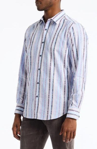 Robert Graham Drakeswood Long Sleeve Button Down Shirt In Blue