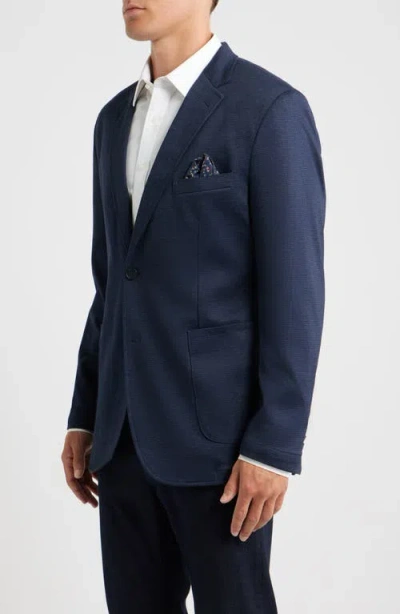Johnston & Murphy Xc Flex® Microcheck Knit Sport Coat In Blue