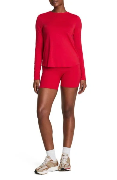 Spanx ® Get Moving Long Sleeve Top In Red