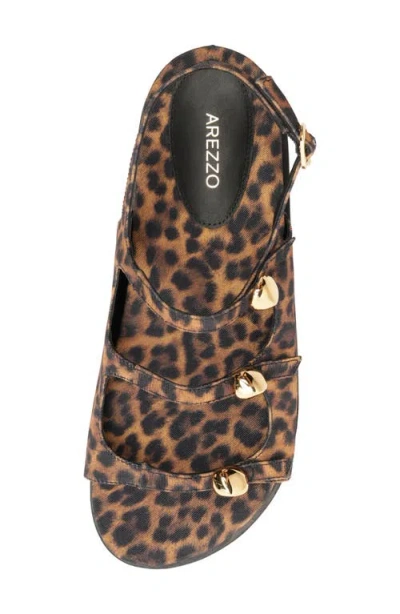 Arezzo Women's Felice Flat Sandals In Animal Print