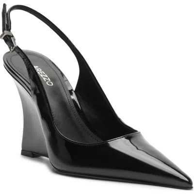 Arezzo Women's Rowen Slingback Wedge Pumps In Black