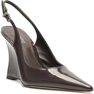 Arezzo Women's Rowen Slingback Wedge Pumps In Brown