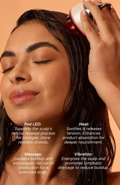 Mount Lai Vitality Qi Led Advanced Scalp Massager In White