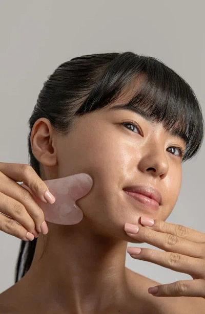 Mount Lai The Rose Quartz Gua Sha Tool In Pink