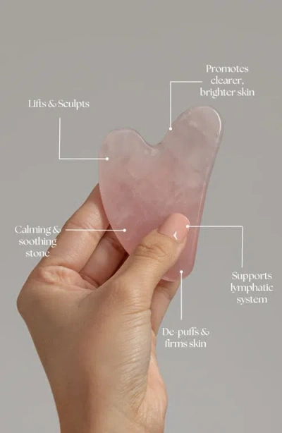 Mount Lai The Rose Quartz Gua Sha Tool In Pink