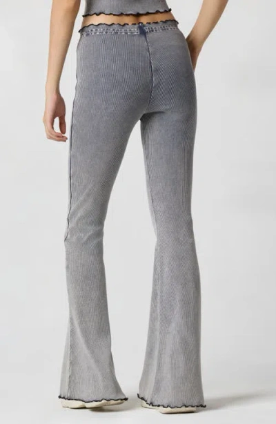 Florence By Mills Core Washed Rib Stretch Cotton Pants In Gray