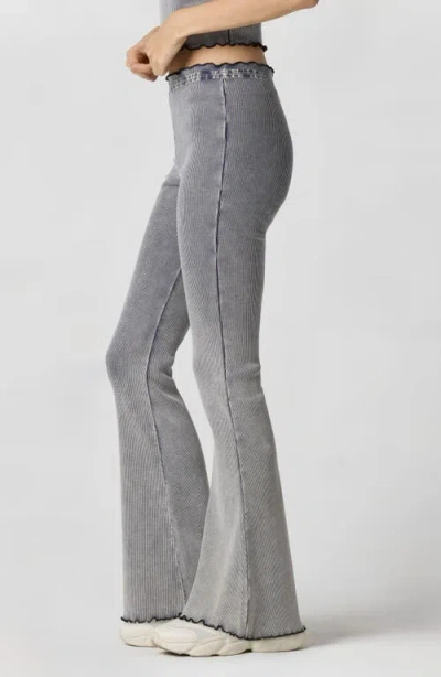 Florence By Mills Core Washed Rib Stretch Cotton Pants In Gray