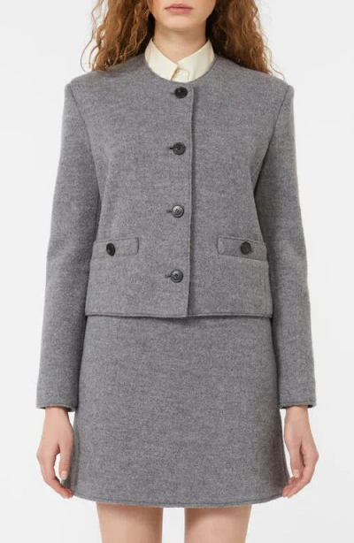 Weekend Max Mara Savona Wool Jacket In Gray