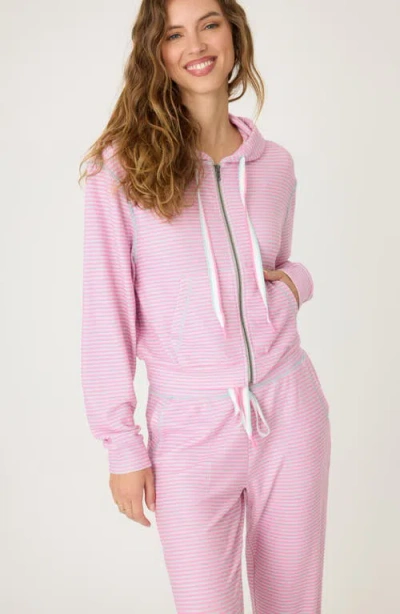 Pj Salvage Secret Garden Pajama Hoodie In Pink