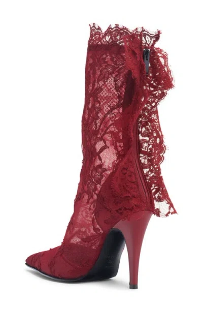 Alexander Mcqueen Mcqueen Pointed Toe Lace Boot In Multi